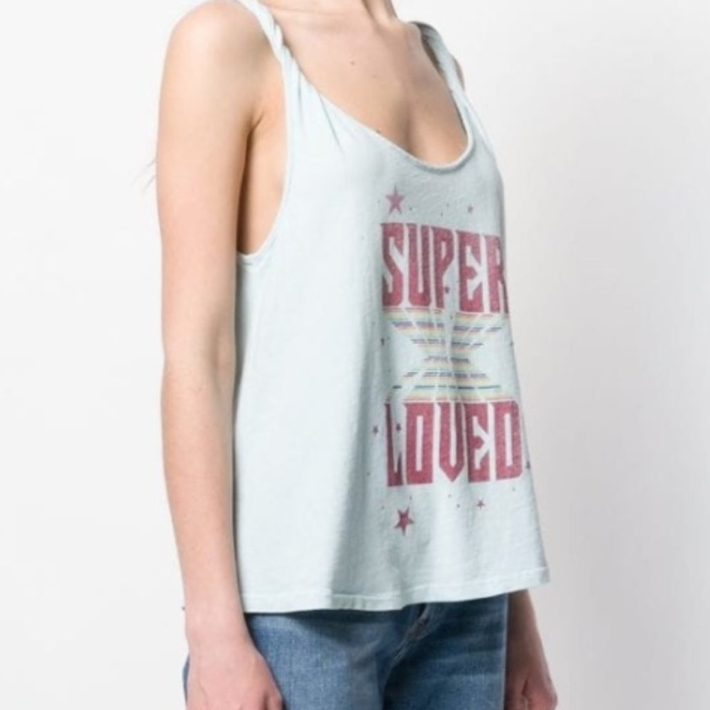 BNWT Current/Elliott Super Loved Blue Tank Top XS